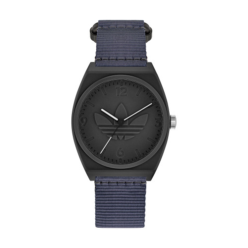 Unisex Three Hand Project Two Blue Fabric Fastwrap Watch 38mm