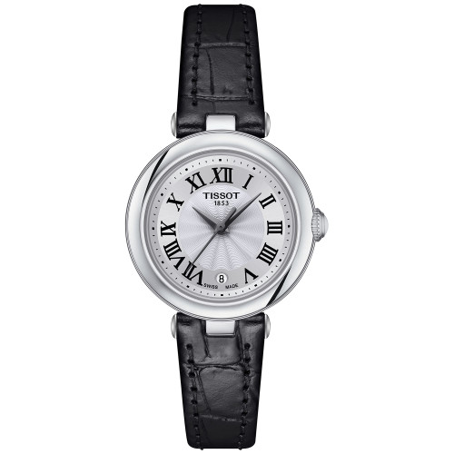 Women's Swiss Bellissima Black Leather Strap Watch 26mm