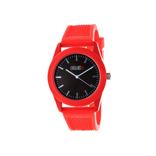 Unisex Storm Red Silicone Strap Watch 40mm