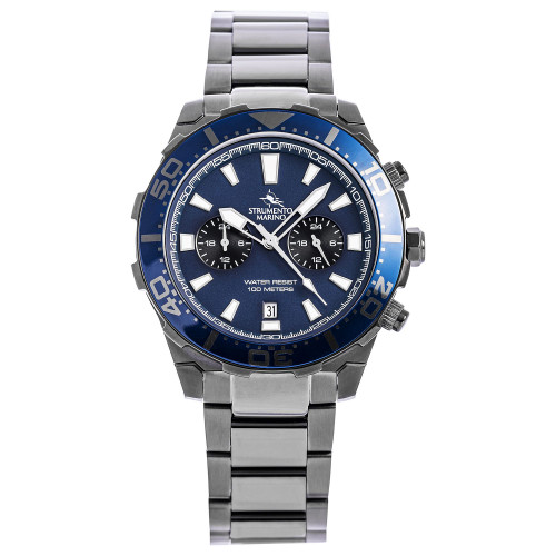 Men's Dual Time Zone Gunmetal-Tone Stainless Steel Bracelet Watch 44mm, Created for Macy's