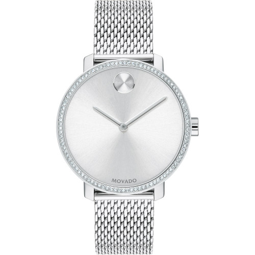 Women's Swiss Bold Stainless Steel Mesh Bracelet Watch 34mm