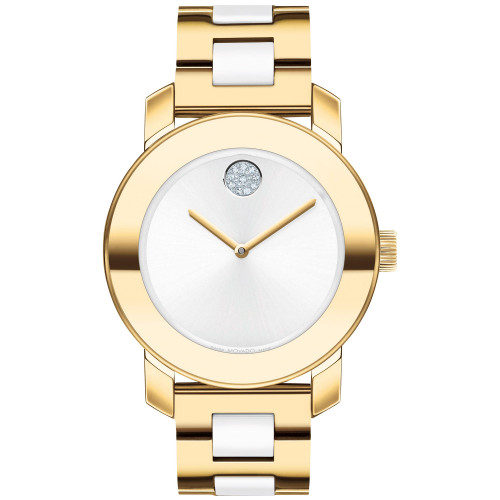 BOLD Iconic Women's Swiss Gold-Tone Bracelet Watch 36mm
