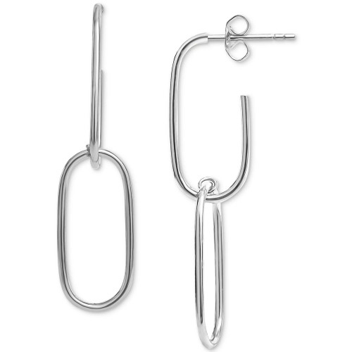 Double Link Wire Drop Earrings, Created for Macy's