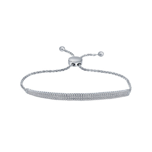 Diamond Bolo Bracelet (3 ct. t.w.) in 14K White Gold