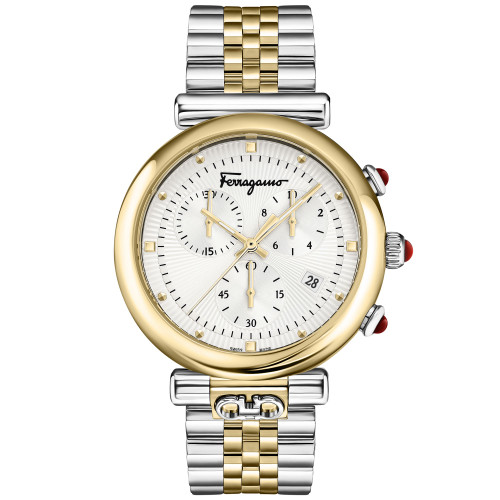 Women's Swiss Chronograph Ora Two-Tone Stainless Steel Bracelet Watch 40mm