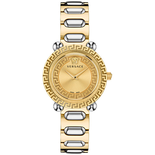Women's Swiss Greca Twist Two Tone Bracelet Watch 35mm