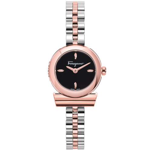 Women's Swiss Gancini Two Tone Stainless Steel Bracelet Watch 23mm