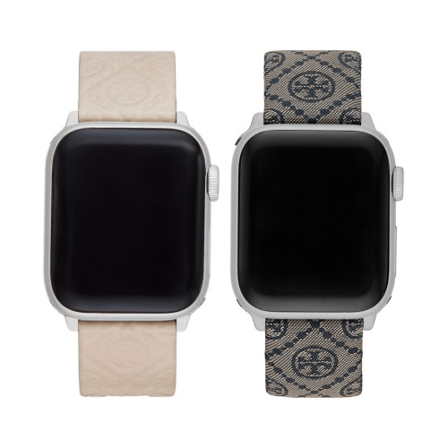 Women's The T Monogram Jacquard and Leather Bands for Apple Watch® 38mm/40mm/41mm