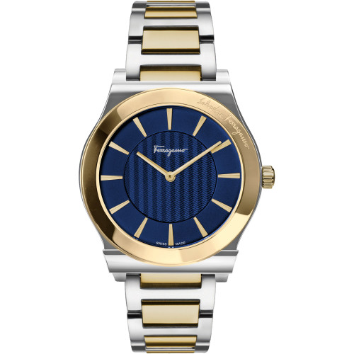 Ferragamo Men's Swiss 1898 Slim Two-Tone Stainless Steel Bracelet Watch 41mm