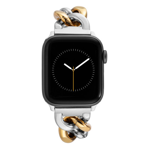 Women's Gold-Tone and Silver-Tone Mixed Metal Chain Link Bracelet for Apple Watch, Compatible with 38mm, 41mm, 41mm