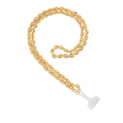 Women's Gold-Tone Alloy Chain Compatible with Apple AirPods and AirPods Pro