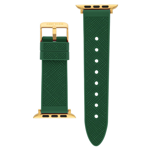 Women's Green Textured Silicone Strap