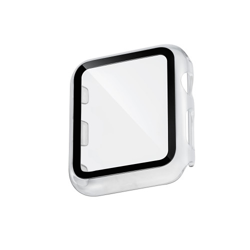 Clear Full Protection Bumper with Integrated Glass Cover Compatible with 40mm Apple Watch