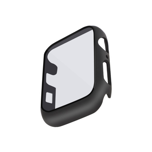 Black Full Protection Bumper with Integrated Glass Cover Compatible with 38mm Apple Watch