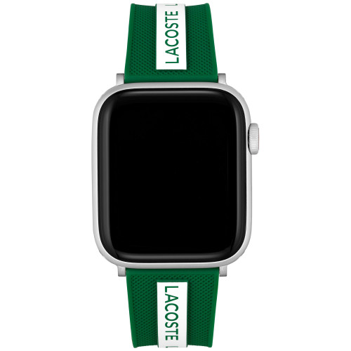 Striping Green Silicone Strap for Apple Watch® 42mm/44mm