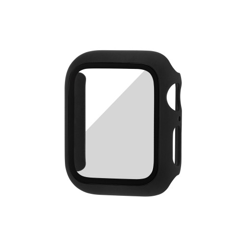 Unisex Black Full Protection Bumper with Glass for 45mm Apple Watch