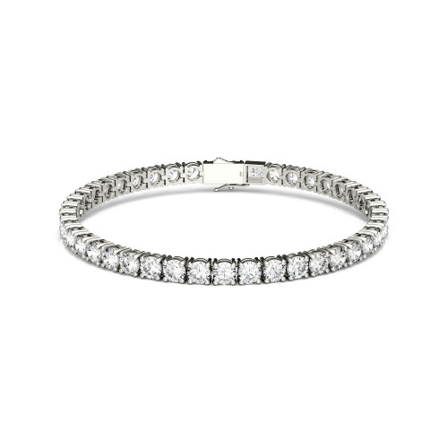 Moissanite Tennis Bracelet (9-7/8 ct. t.w Diamond Equivalent) in 14k white gold