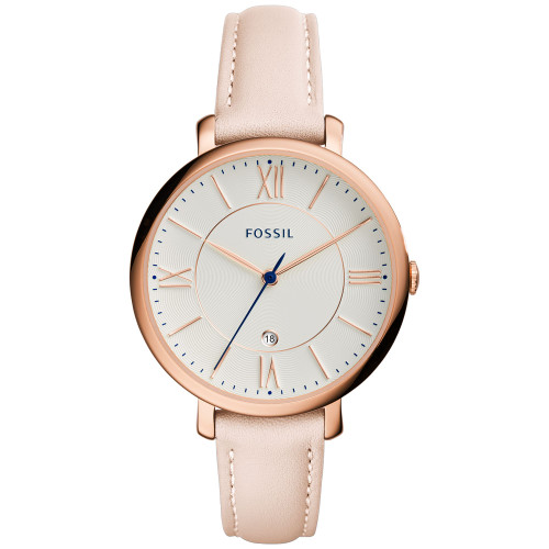 Women's Jacqueline Blush Leather Strap Watch 36mm ES3988