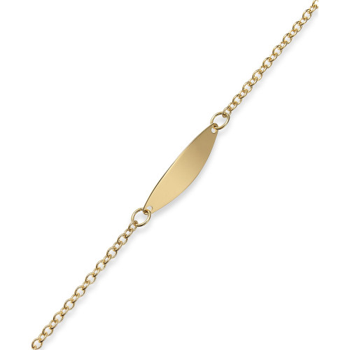Children's Identification Bracelet in 14k Gold
