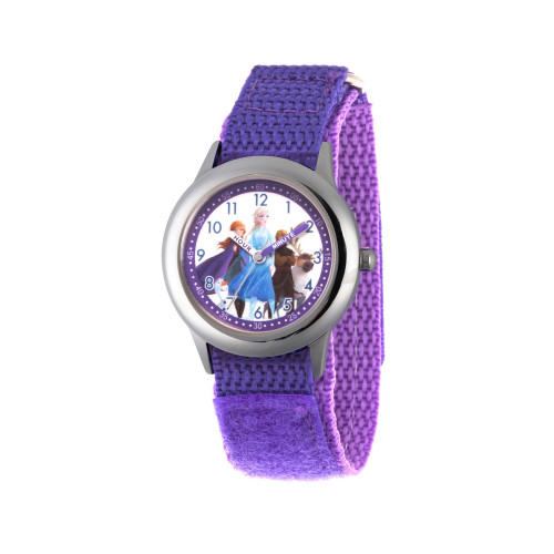 Disney Frozen 2 Elsa, Anna, Olaf, Sven Girls' Stainless Steel Watch 32mm
