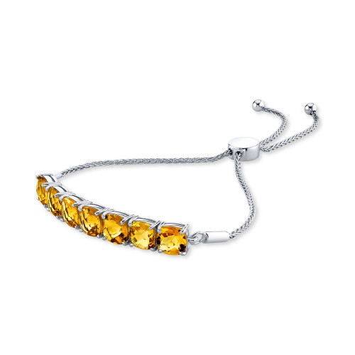 Citrine Bolo Bracelet (10-1/2 ct. t.w.) in Sterling Silver