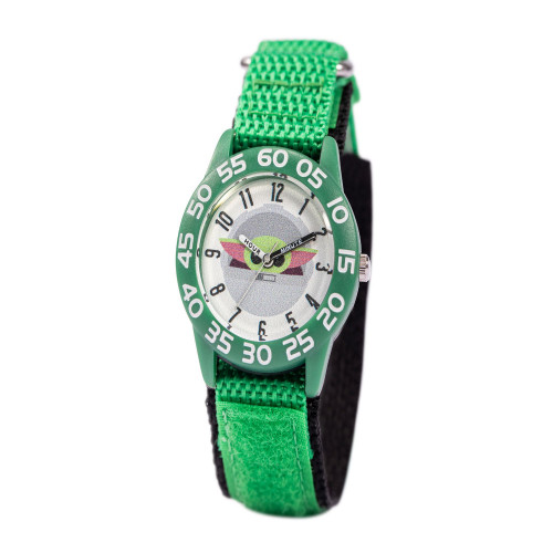 Boy's Disney Star Wars Child, the Plastic Green Nylon Strap Watch 32mm