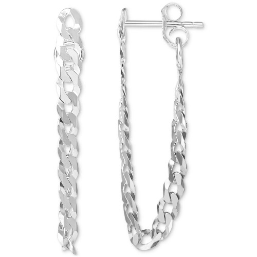 Curb Link Chain Dangle Drop Earrings, Created for Macy's