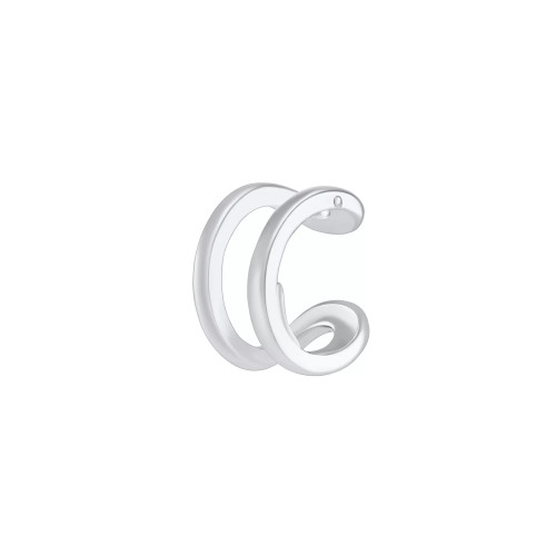 Polished Double Row Single Cuff Earring, Created for Macy's