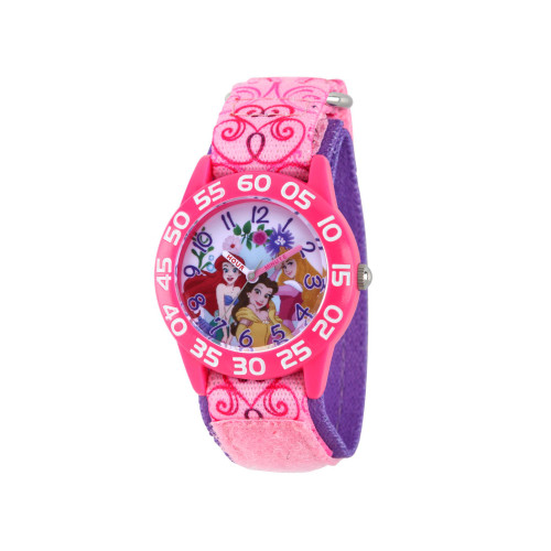 Disney Princess Ariel, Belle Girls' Pink Plastic Watch 32mm