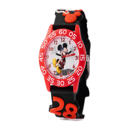 Boy's Disney Mickey Mouse Black Plastic Strap Watch 32mm