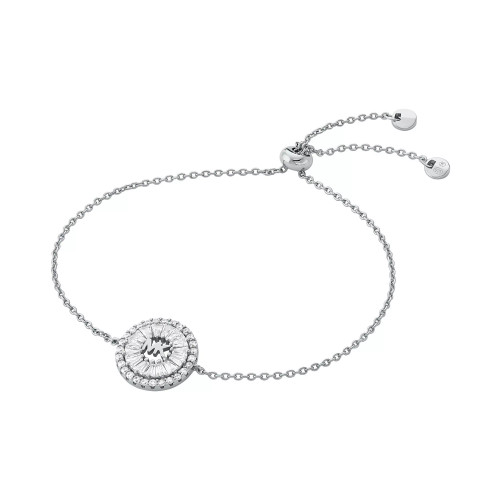 Tapered Baguette and Pave Slider Bracelet