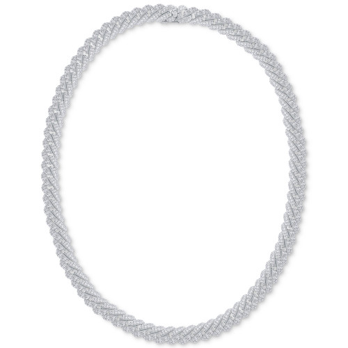 Lab Grown Diamond Link 17-1/2"  Necklace (15 ct. t.w.) in 14k White Gold