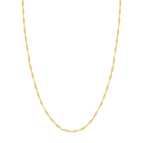 14K Yellow Gold .85 mm Singapore 20" Chain