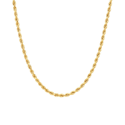 Rope Link 22" Chain Necklace in 10k Gold