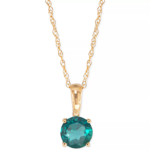 Birthstone Pendant in 14k Gold or 14k White Gold