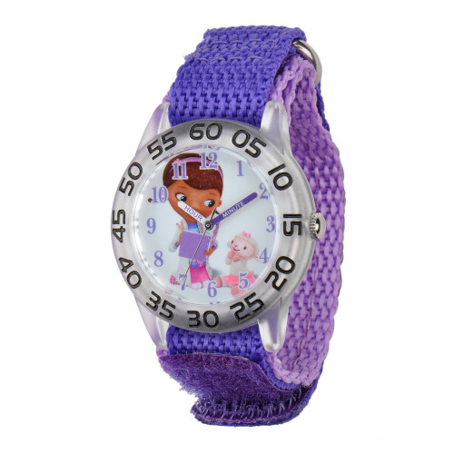 Disney Doc McStuffins Girls' Plastic Time Teacher Watch