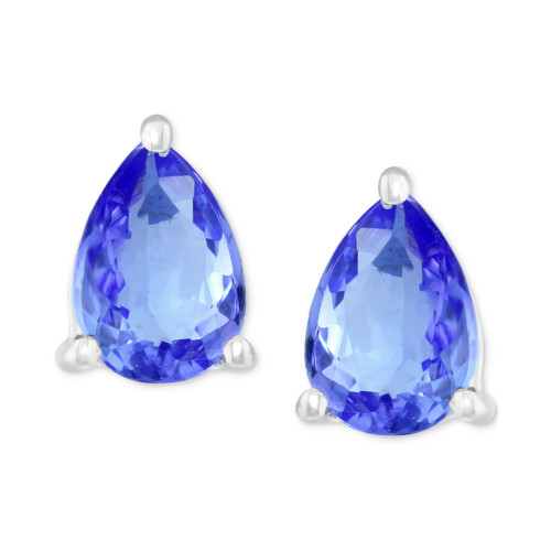 EFFY® Tanzanite Pear Stud Earrings (1-1/6 ct. t.w.) in Sterling Silver