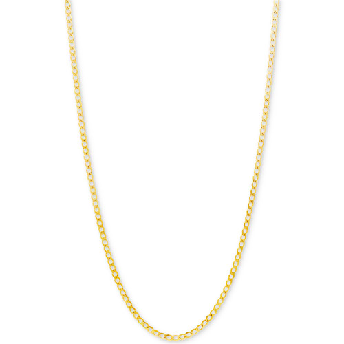 Curb Link Chain 22" Necklace (2-1/3mm) in 10k Gold