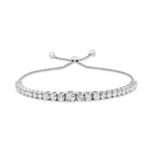 Diamond Bolo Bracelet (2 ct. t.w.) in 14k White Gold
