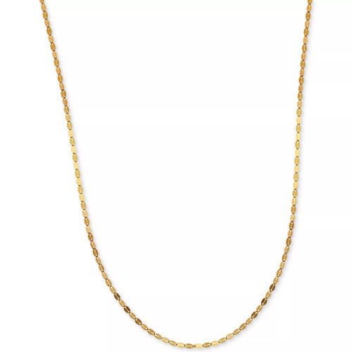 18" Polished Fancy Link Chain Necklace (1-3/8mm) in 14k Gold