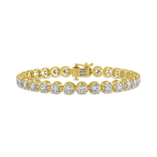 IGI Certified Diamond Tennis Bracelet (10 ct. t.w.) in  14k Yellow Gold