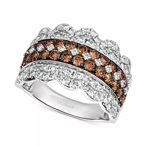 20th Anniversary Diamond Jubilee Crown Ring (2 ct. t.w.) in 14k White Gold or 14k Rose Gold, Exclusively at Macy’s