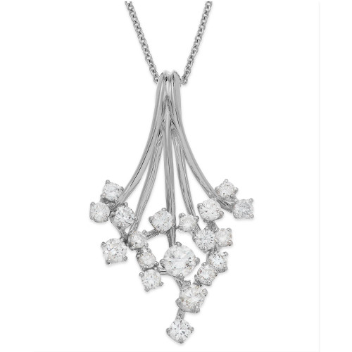 Classique by EFFY® Diamond Waterfall Pendant Necklace in 14k Gold or White Gold (3/4 ct. t.w.)