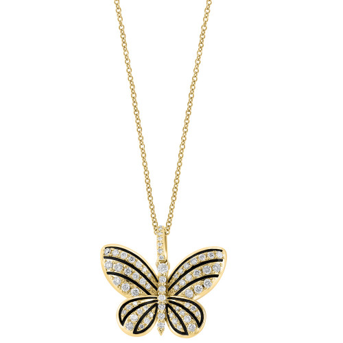 EFFY® Diamond Butterfly 18" Pendant Necklace (3/4 ct. t.w.) in 14k Gold