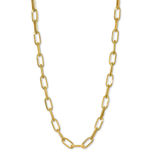 Paperclip Link 24" Chain Necklace in 14k Gold