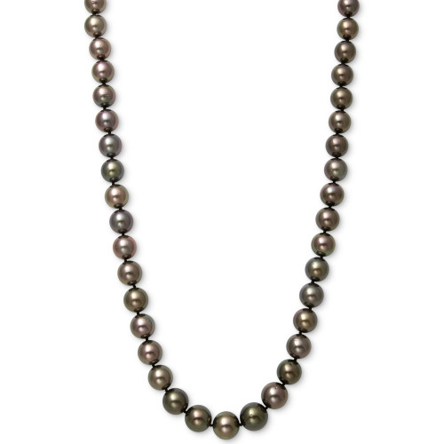 Cultured Tahitian Pearl (8-11mm) Strand   17.5" Necklace in 14k White Gold