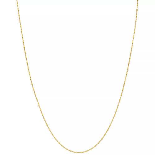 16" Square Bead Fancy Link Chain Necklace (1.25mm) in 18k Gold-Plated Sterling Silver, Created for Macy's (Also in Sterling Silver)