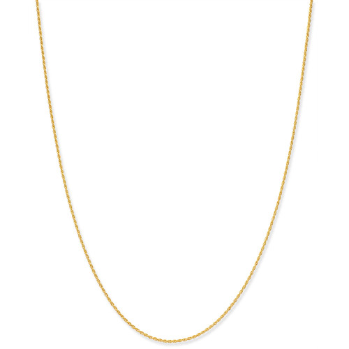 Thin Rope Chain 16" Necklace (1.5mm) in 18k Gold-Plate Over Sterling Silver, Created for Macy's (Also in Sterling Silver)