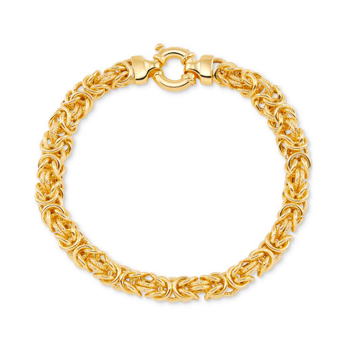 Byzantine Intertwined Link Chain Bracelet in 14k Gold