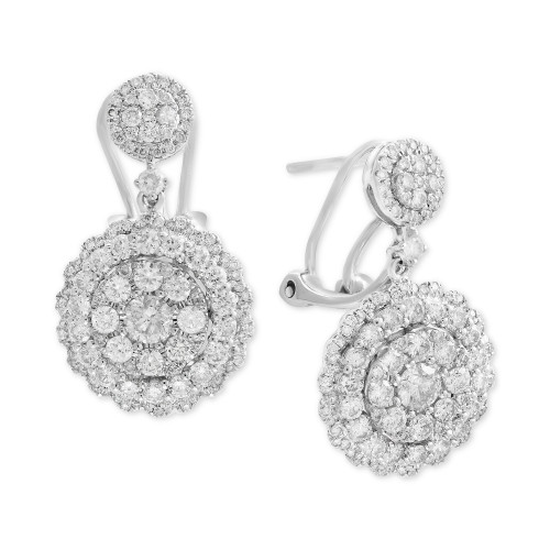 Rock Candy by EFFY® Diamond Cluster Drop Earrings (2-1/10 ct. t.w.) in 14k White, Rose, or Yellow Gold